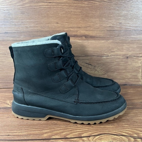 Sperry Maritime Cruz Black Leather Lace Up Ankle Boots Booties Women’s Size 7 - Picture 10 of 10
